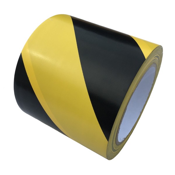 Taśma winylowa 100mm/33m żółto-czarna